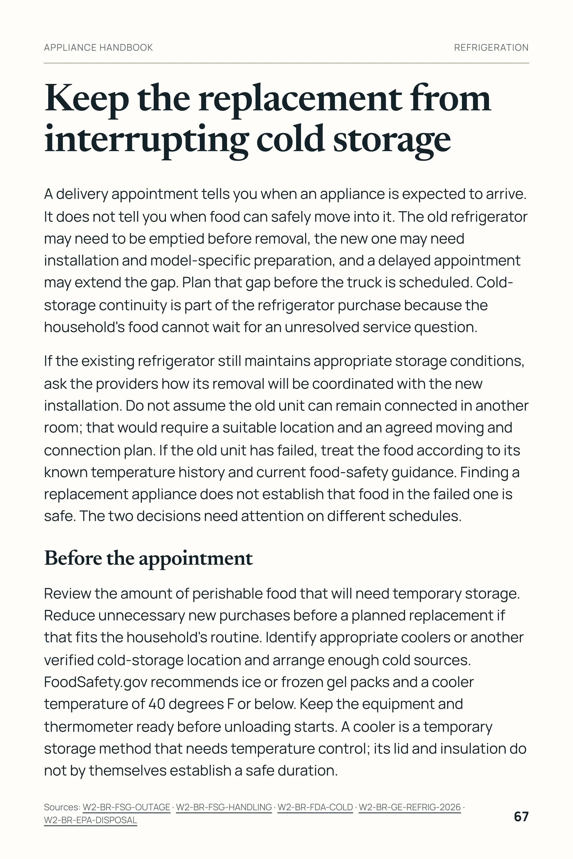 The Buy-It-Once Appliance Handbook: Keep the replacement from interrupting cold storage